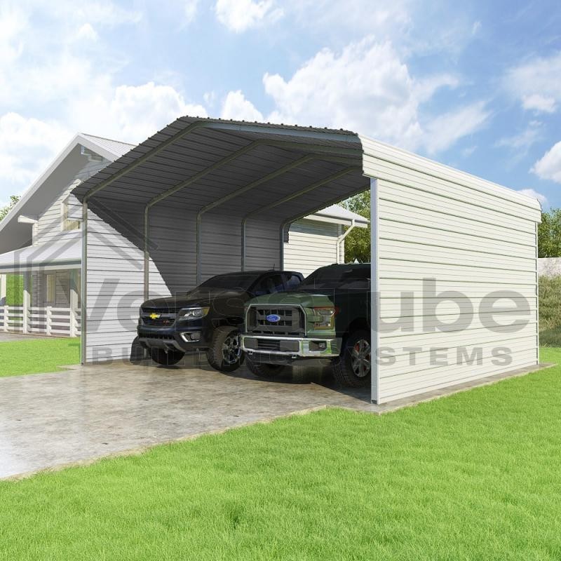 VersaTube 2-Sided 20x20x10 Classic Steel Carport Kit (CM020200100-NS0009)