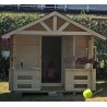 Lasita Lido Kids Club Wood Playhouse Kit with Terrace - (284799)
