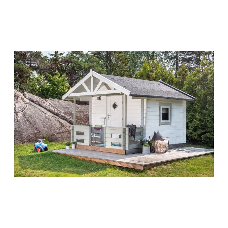 Lasita Lido Kids Club Wood Playhouse Kit with Terrace - (284799)