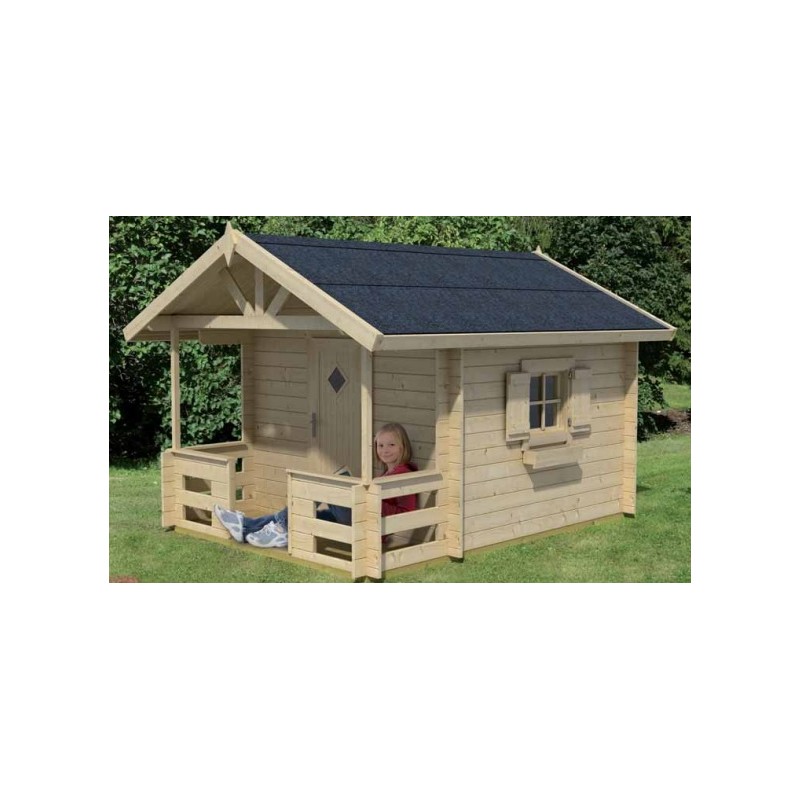 Lasita Lido Kids Club Wood Playhouse Kit with Terrace - (284799)