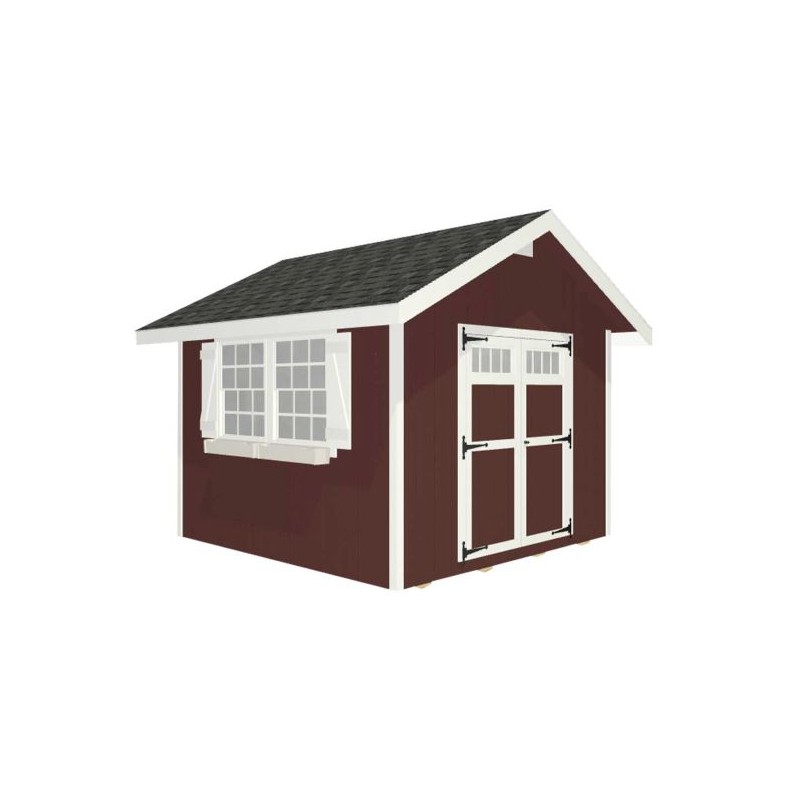 EZ-Fit Homestead 10x10 Panelized Wood Shed Kit (ez_homestead1010)