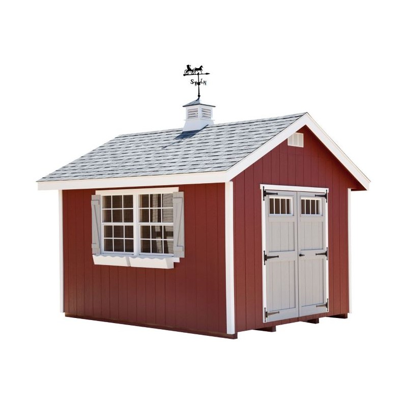 EZ-Fit Homestead 10x10 Panelized Wood Shed Kit (ez_homestead1010)