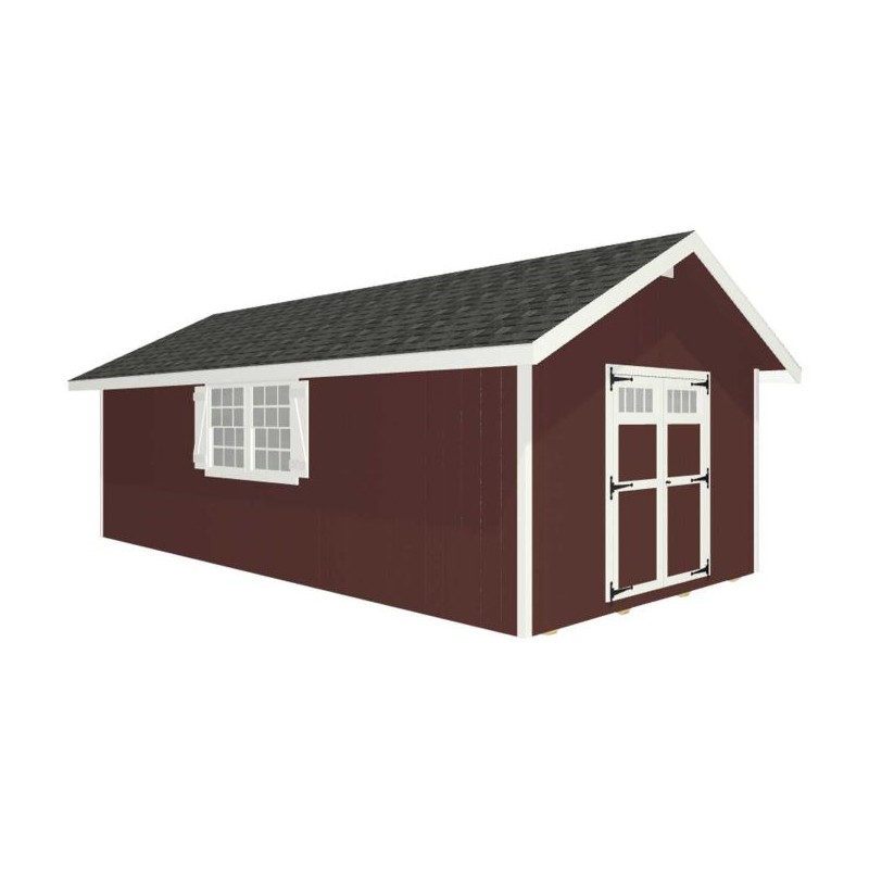 EZ-Fit Homestead 12x24 Panelized Wood Shed Kit (ez_homestead1224)