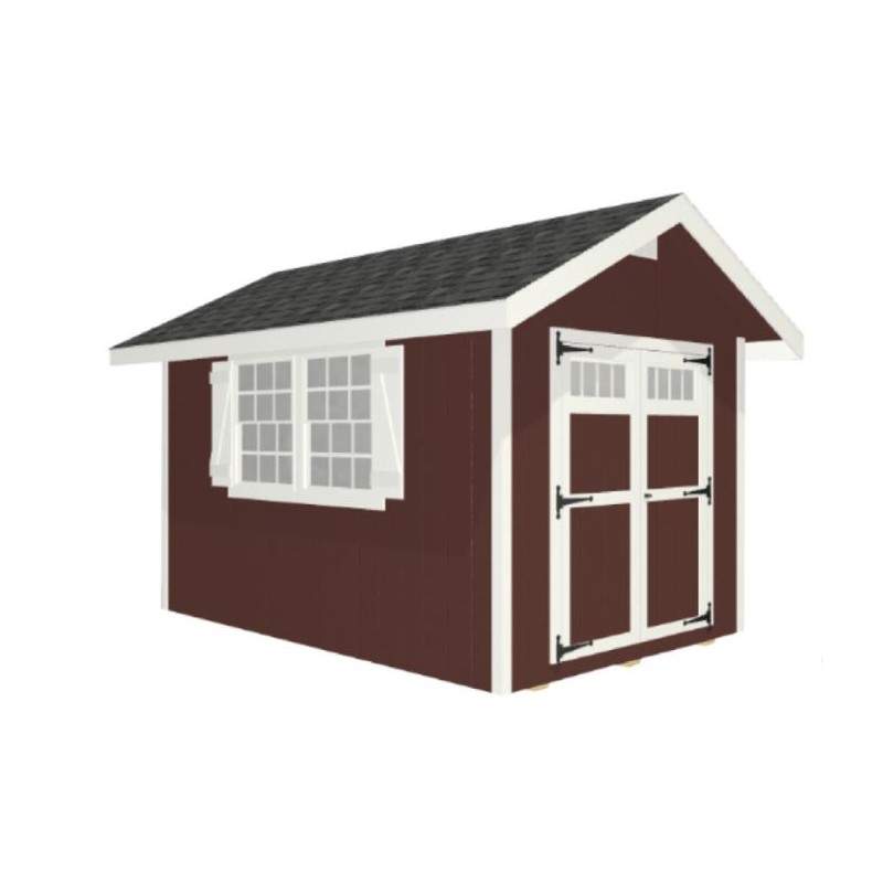 EZ-Fit Homestead 8x12 Wood Shed Kit (ez_homestead812)