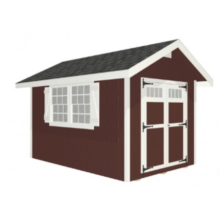 EZ-Fit Homestead 8x12 Panelized Wood Shed Kit (ez_homestead812)
