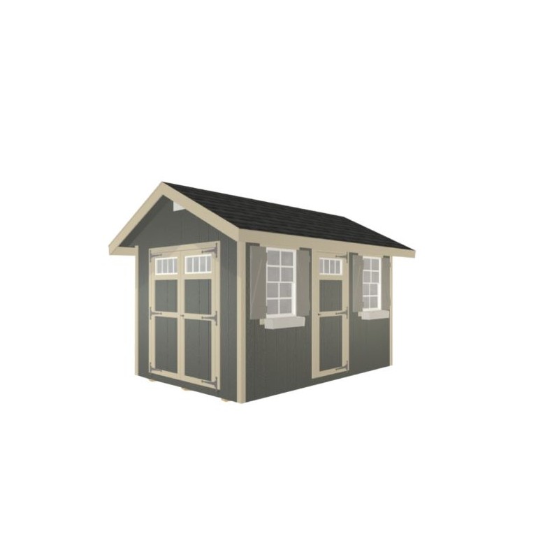EZ-Fit 8x12 Riverside Wood Storage Shed Kit (ez_riverside812)