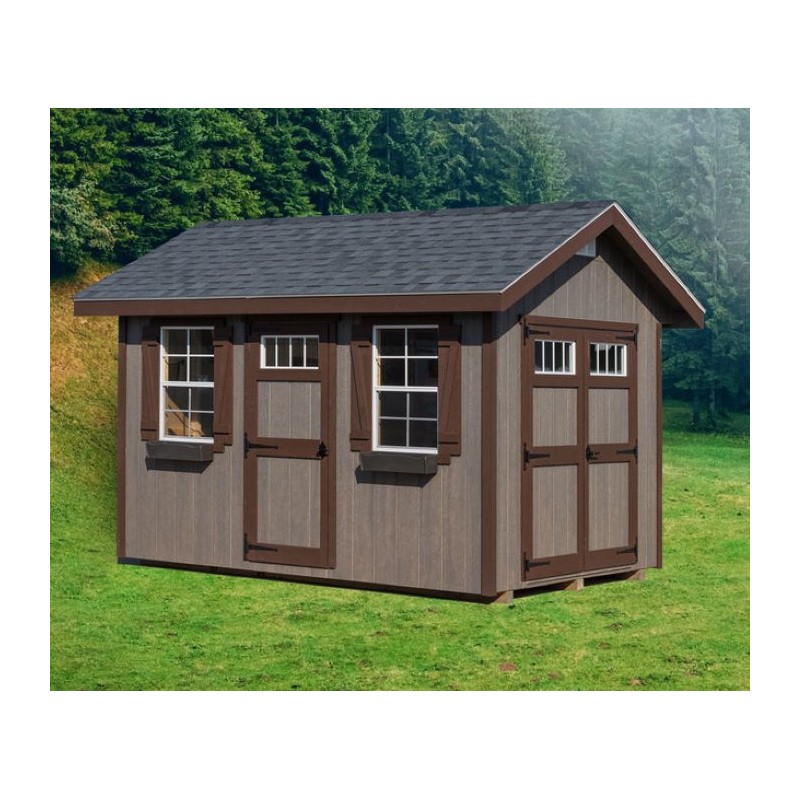EZ-Fit 10x12 Riverside Wood Storage Shed Kit (ez_riverside1012)