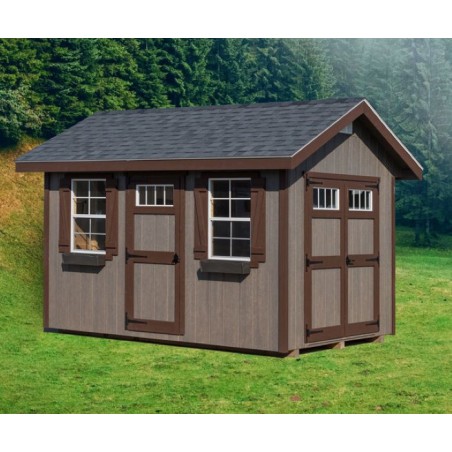EZ-Fit 10x12 Riverside Wood Storage Shed Kit (ez_riverside1012)