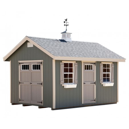 EZ-Fit 10x12 Riverside Wood Storage Shed Kit (ez_riverside1012)