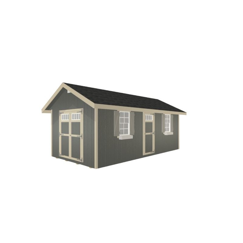 EZ-Fit 10x20 Riverside Wood Storage Shed Kit (ez_riverside1020)