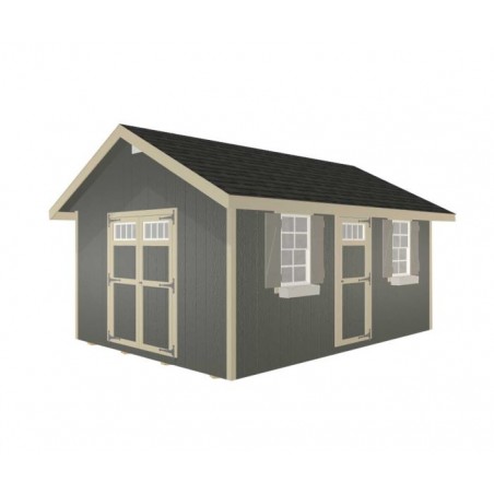 EZ-Fit 12x16 Riverside Wood Storage Shed Kit (ez_riverside1216)