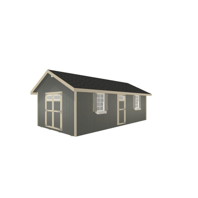 EZ-Fit 12x24 Riverside Wood Storage Shed Kit (ez_riverside1224)