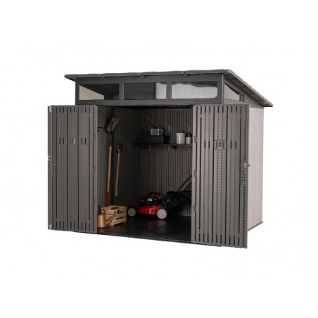 Lifetime 8.3' x 8.3' Modern Outdoor Plastic Storage Shed Kit (60542)