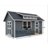 EZ-Fit 10x16 SkyView Panelized Wood Storage Shed Kit with Windows - (Ez_skyview1016)