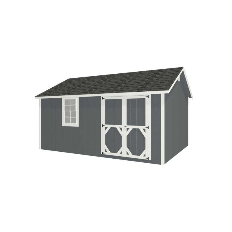 EZ-Fit Craftsman 12'W x 16'D Wood Storage Shed Kit (ez_craftsman1216)