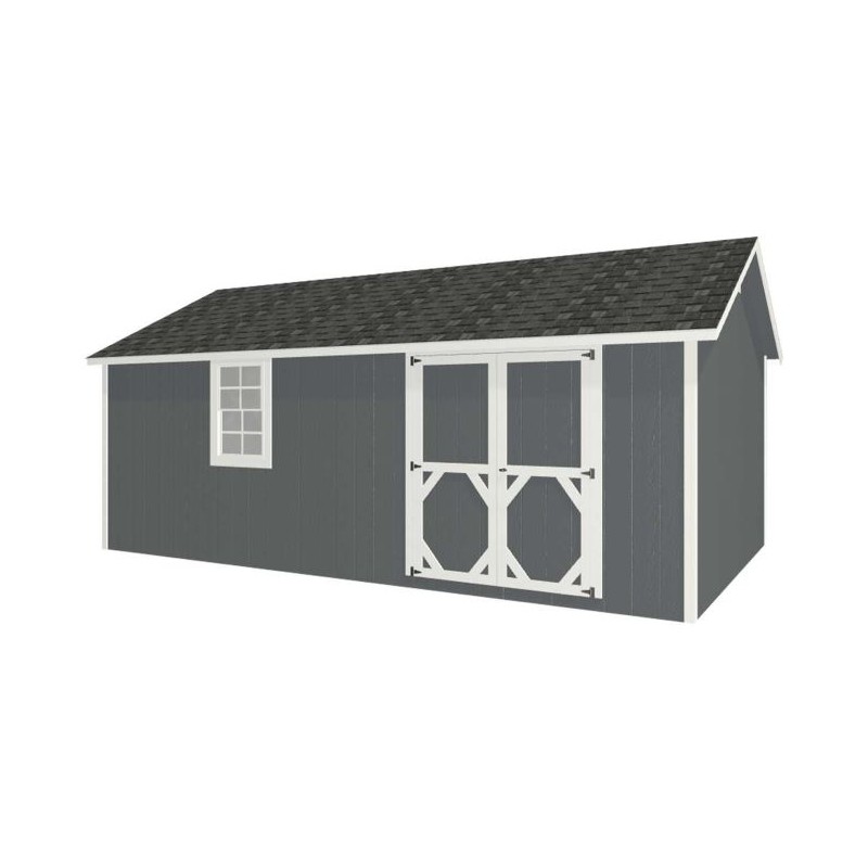 EZ-Fit Craftsman 12'W x 20'D Wood Storage Shed Kit (ez_craftsman1220)
