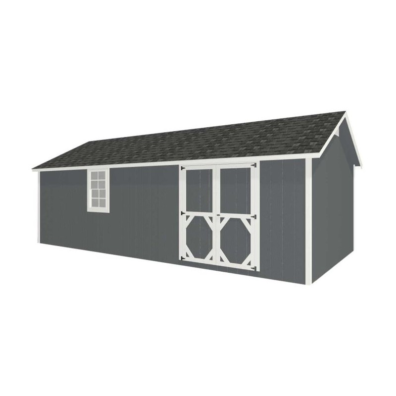 EZ-Fit Craftsman 12'W x 24'D Wood Storage Shed Kit (ez_craftsman1224)