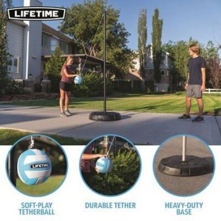 Lifetime Portable Tetherball Kit - Black Pole (90029)
