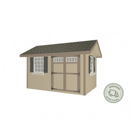 EZ-Fit Heritage 8x12 Wood Storage Shed Kit (ez_heritage812)
