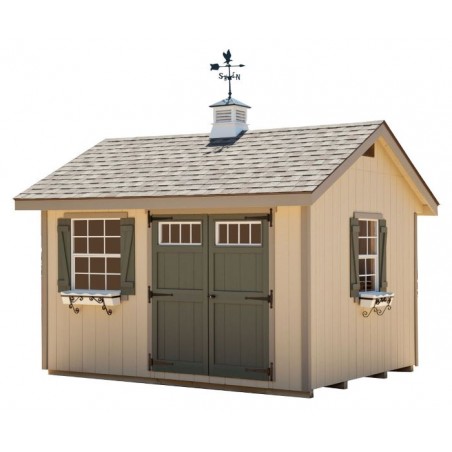 EZ-Fit Heritage 8x12 Wood Storage Shed Kit (ez_heritage812)