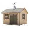 EZ-Fit Heritage 10x12 Wood Storage Shed Kit (ez_heritage1012)