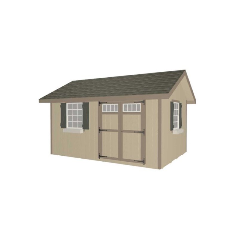 EZ-Fit Heritage 10x14 Wood Storage Shed Kit (ez_heritage1014)