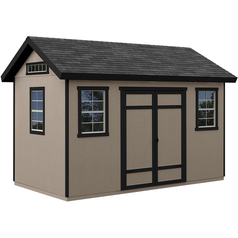 Handy Home Yardline Berkdale 14x8 Wood Shed with Floor (19464-1)