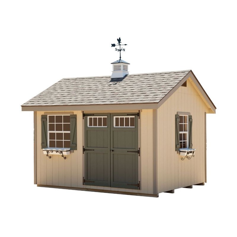 EZ-Fit Heritage 10x16 Wood Storage Shed Kit (ez_heritage1016)