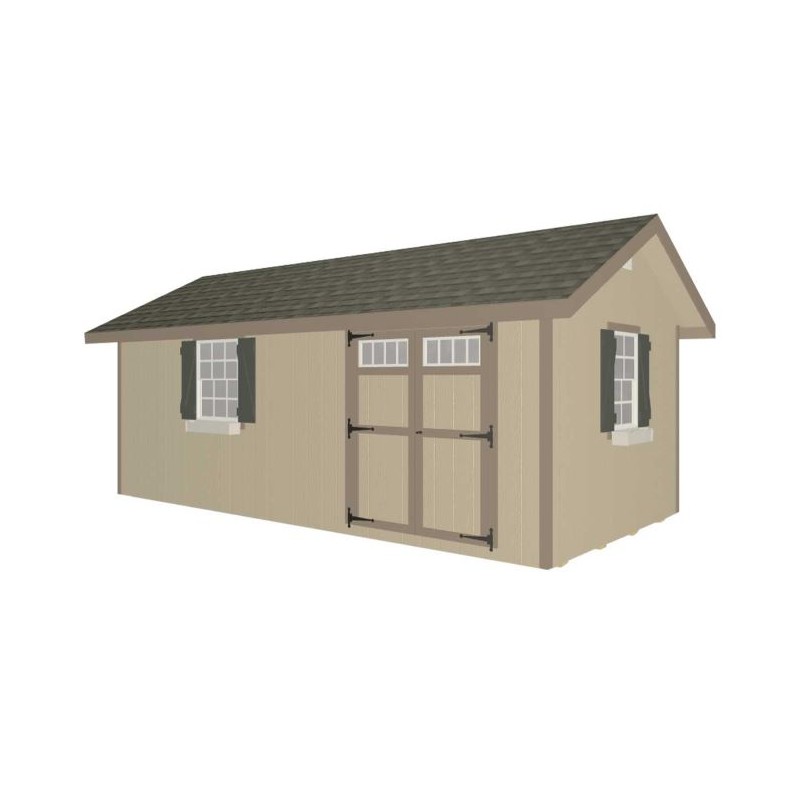 EZ-Fit Heritage 10x20 Wood Storage Shed Kit (ez_heritage1020)