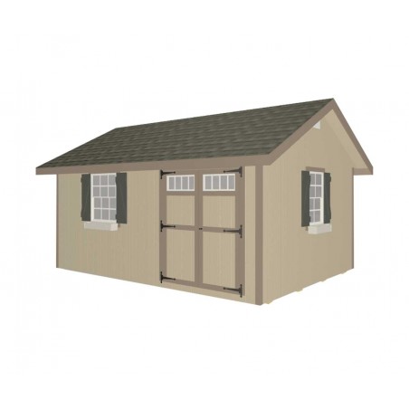 EZ-Fit Heritage 12x16 Wood Storage Shed Kit (ez_heritage1216)