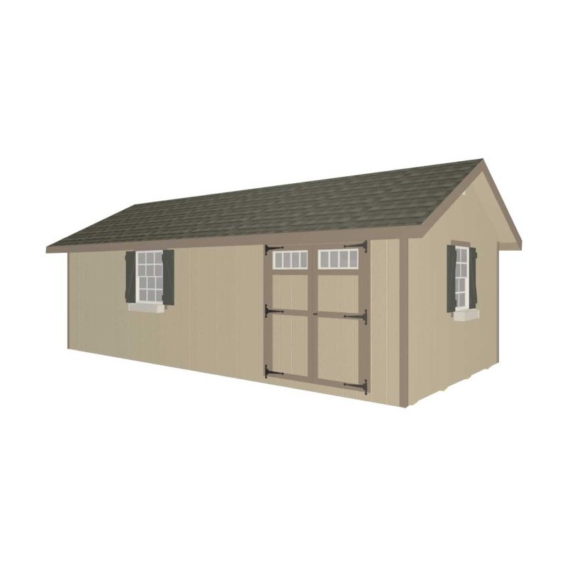 EZ-Fit Heritage 12x24 Wood Storage Shed Kit (ez_heritage1224)