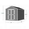 Little Cottage Co. 8x12 Value Gable Wood Storage Shed Kit (8x12 VGS-PC)