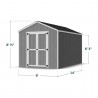 Little Cottage Co. 8x14 Value Gable Wood Storage Shed Kit (8x14 VGS-PC)