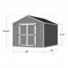 Little Cottage Co. 10x12 Value Gable Wood Storage Shed Kit (10x12 VGS-PC)