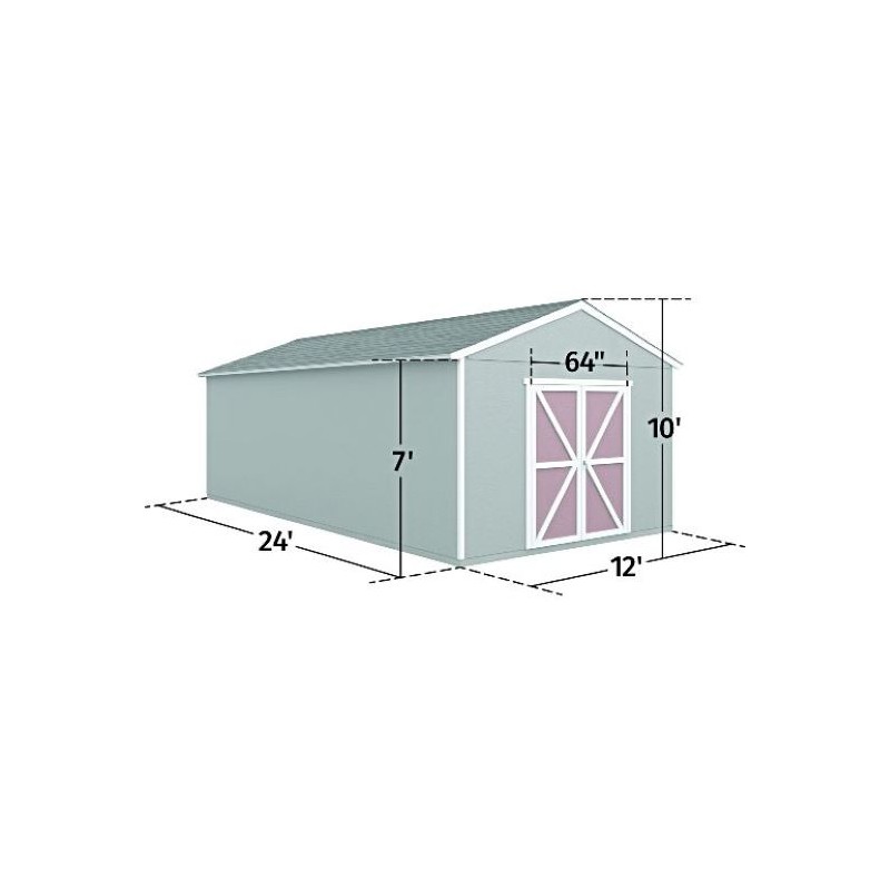 Handy Home 12x24 Astoria Wood Storage Shed Kit (19422-1)