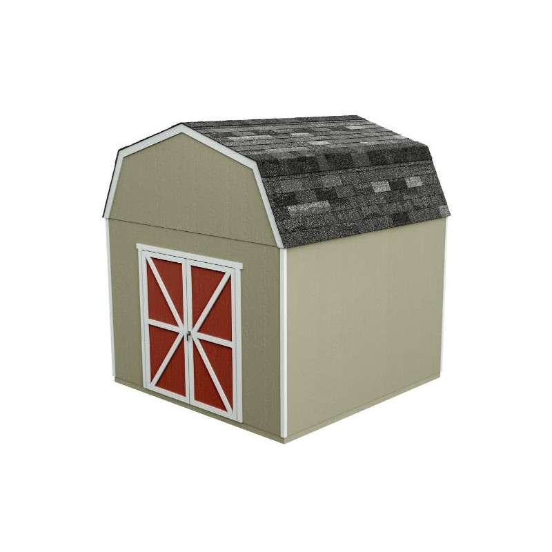 Handy Home 10x10 Braymore Wood Storage Shed Kit (19449-8)