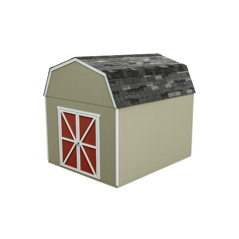 Handy Home 10x12 Braymore Wood Storage Shed Kit (19452-8)