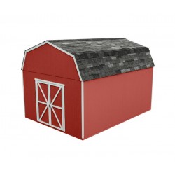 Handy Home 12x16 Hudson Wood Storage Shed Kit w/ Floor (19444-3)