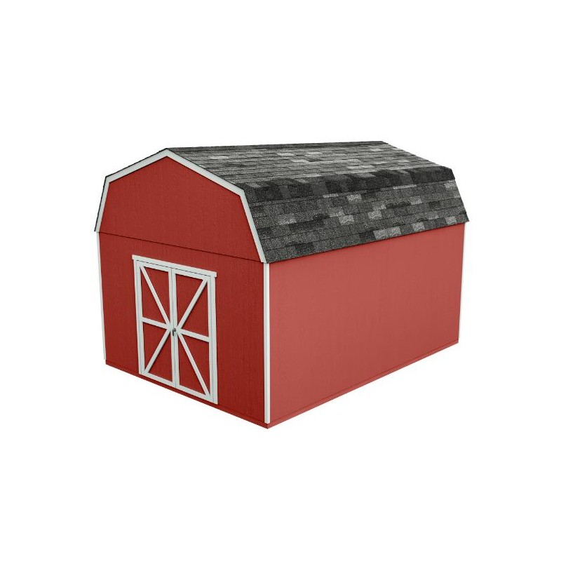 Handy Home 12x16 Hudson Wood Storage Shed Kit w/ Floor (19444-3)