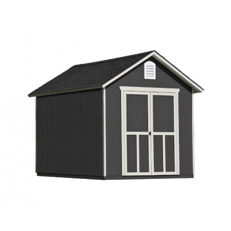 Handy Home Meridian 8x10 Wood Storage Shed Kit - Contemporary Style (19347-7)