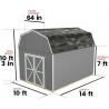 Handy Home 10x14 Braymore Wood Storage Shed Kit (19454-2)