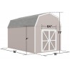 Handy Home 10x16 Braymore Wood Storage Shed Kit (19456-6)