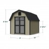 Little Cottage Co. 8x10 Colonial Greenfield Wood Barn Kit - (8x10 GCGS-PC)