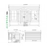 Allwood Isla Wooden Outdoor Playhouse Kit (M520)