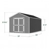 Little Cottage Co. 10x18 Value Gable Wood Storage Shed Kit (10x18 VGS-PC)
