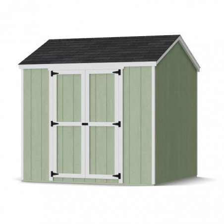 Little Cottage Co. 8x8 Value Gable Wood Storage Shed Kit with Side Entry - (8x8 VGS-SE-PC)