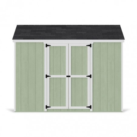 Little Cottage Co. 8x10 Value Gable Wood Storage Shed Kit with Side Entry - (8x10 VGS-SE-PC)
