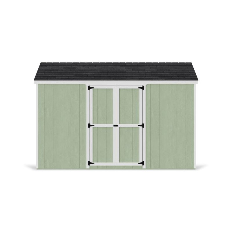 Little Cottage Co. 8x12 Value Gable Wood Storage Shed Kit with Side Entry - (8x12 VGS-SE-PC)