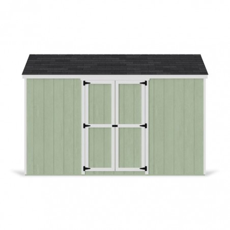 Little Cottage Co. 8x12 Value Gable Wood Storage Shed Kit with Side Entry - (8x12 VGS-SE-PC)