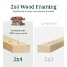 Little Cottage Co. 8x14 Value Gable Wood Storage Shed Kit with Side Entry - (8x14 VGS-SE-PC)